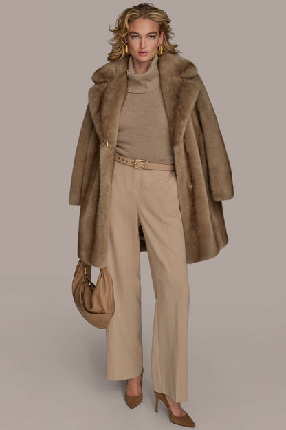 LUXE FAUX FUR COAT