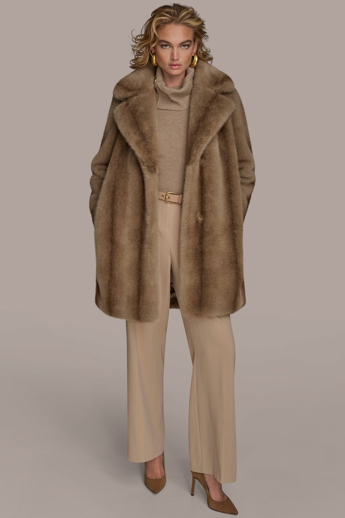 LUXE FAUX FUR COAT