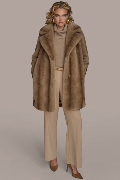 LUXE FAUX FUR COAT
