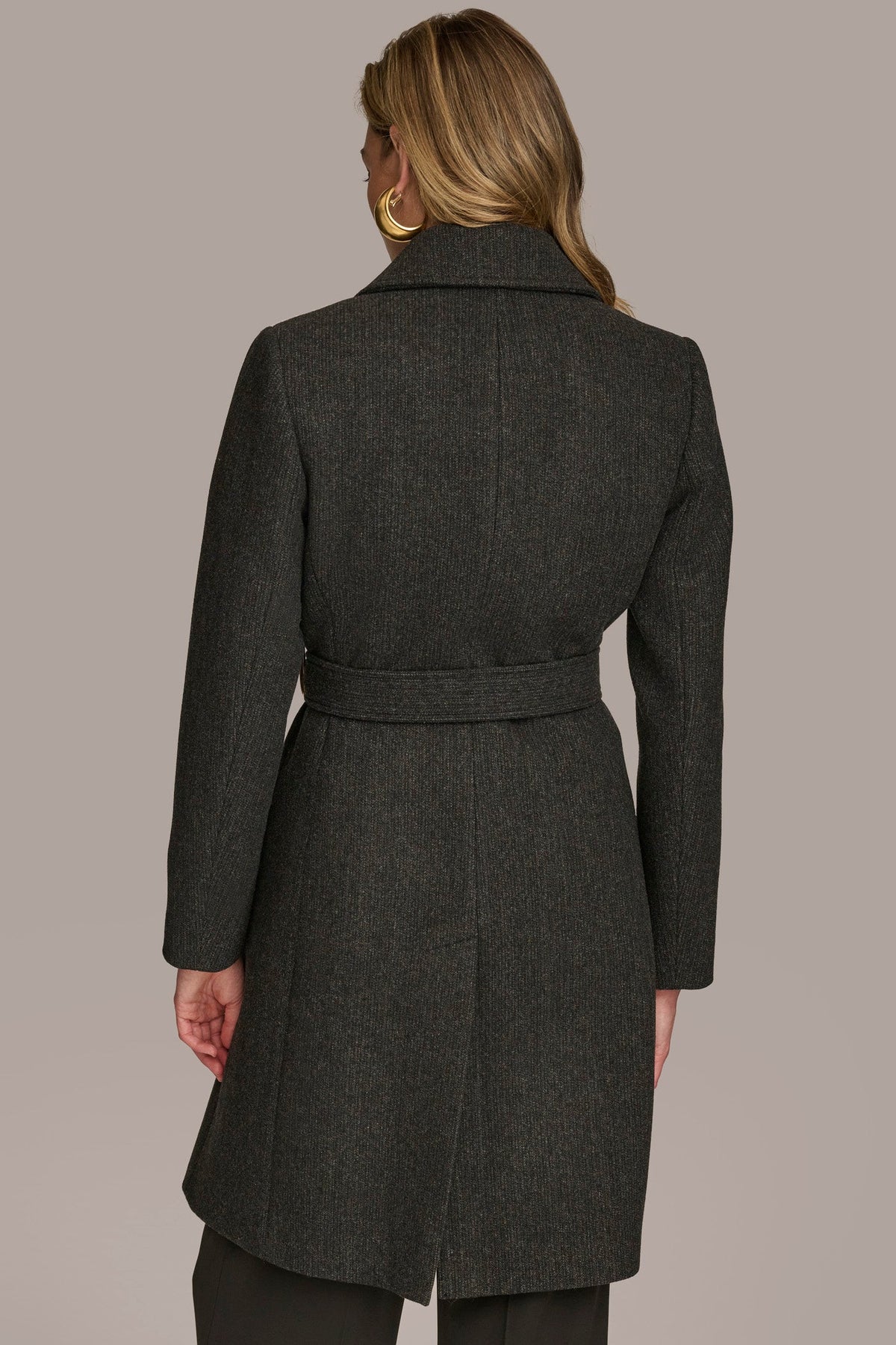 WOOL LONG WRAP COAT
