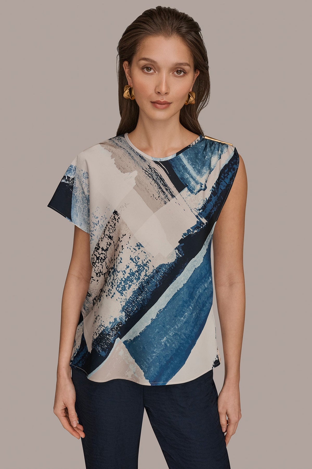 ASYMMETRICAL SHOULDER BLOUSE