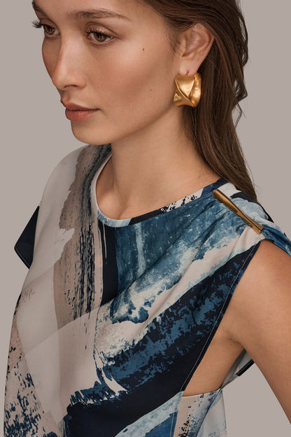 ASYMMETRICAL SHOULDER BLOUSE