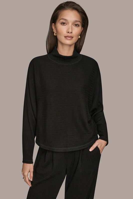 MOCK-NECK TOP