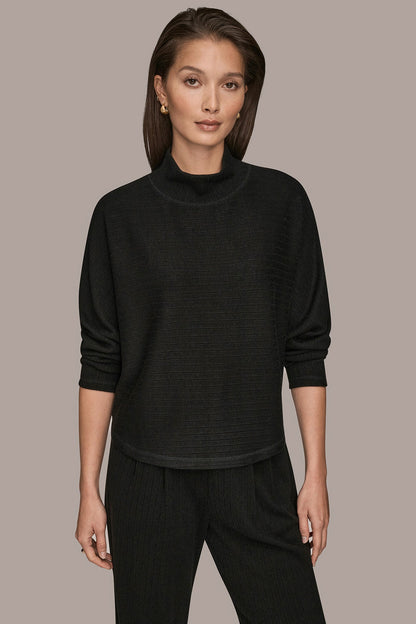 MOCK-NECK TOP