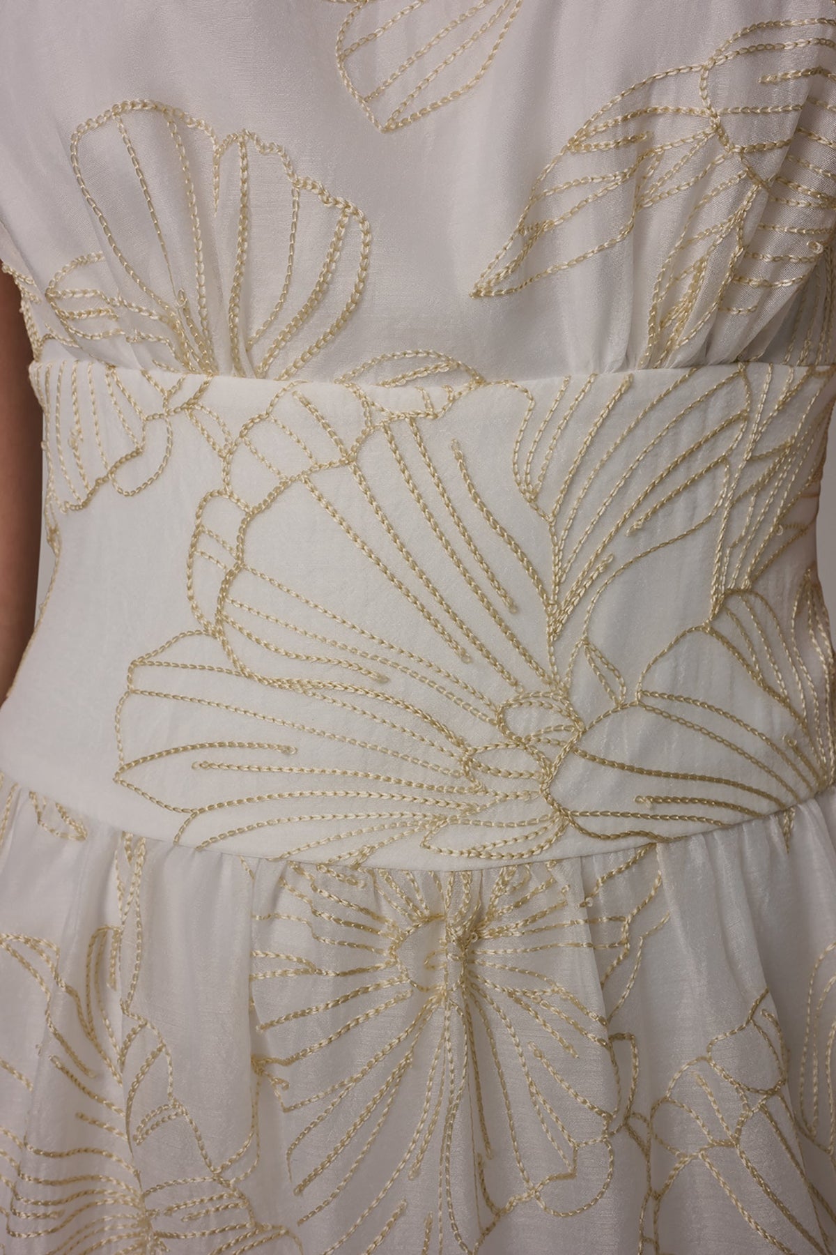 SLEEVELESS CUTOUT MIDI A-LINE DRESS