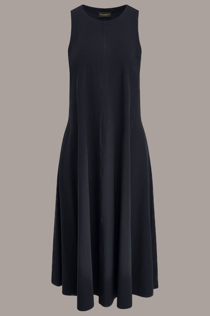 SLEEVELESS MIDI TRAPEZE DRESS