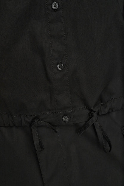 HOODED BUTTON-DOWN SHIRT