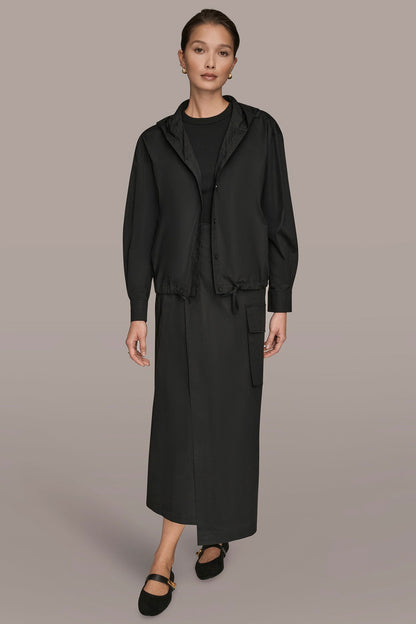HOODED BUTTON-DOWN SHIRT