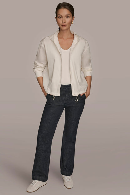 HOODED BUTTON-DOWN SHIRT