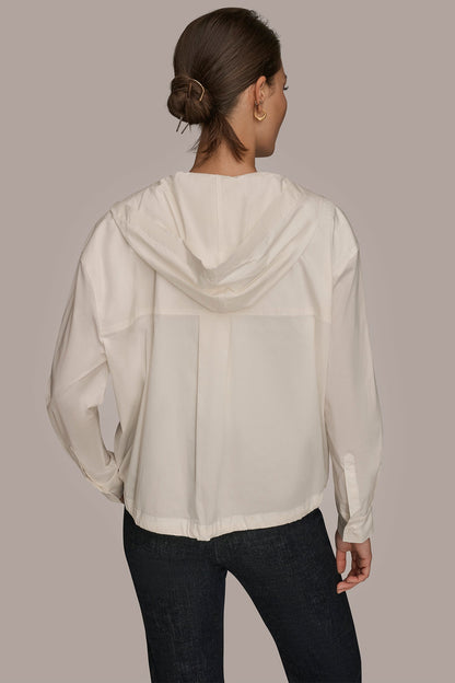HOODED BUTTON-DOWN SHIRT