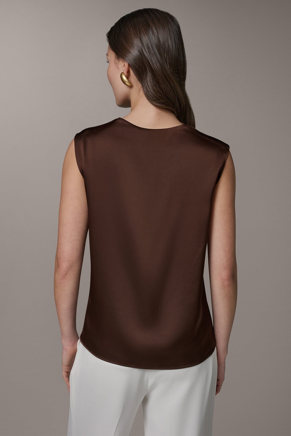 PLEATED SHOULDER BLOUSE