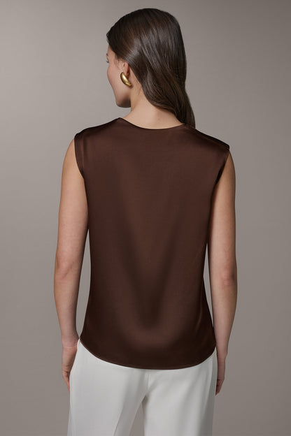 PLEATED SHOULDER BLOUSE