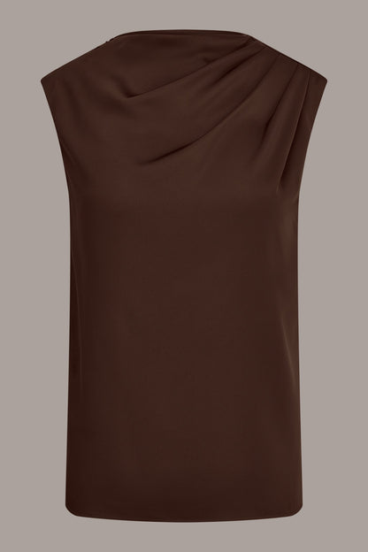 PLEATED SHOULDER BLOUSE