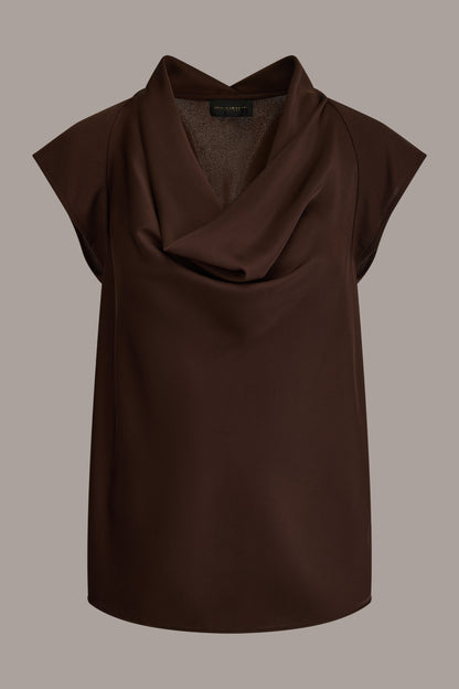 CAP SLEEVE MIXED MEDIA TOP