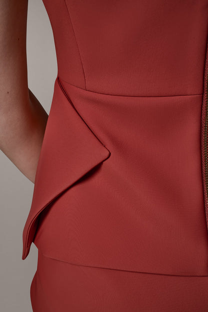 SHORT SLEEVE PEPLUM TOP