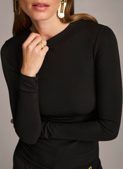 RUCHED DETAIL TOP