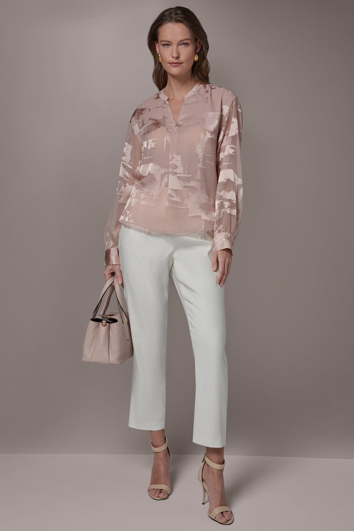 ABSTRACT BURNOUT BLOUSE