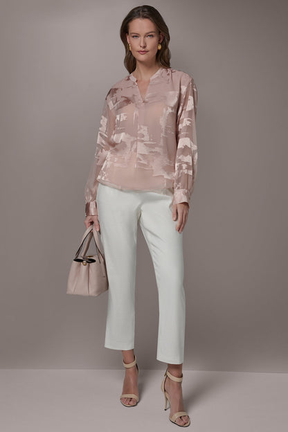ABSTRACT BURNOUT BLOUSE