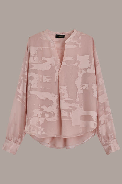 ABSTRACT BURNOUT BLOUSE