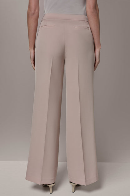 MID-RISE PLEATED WIDE-LEG SUIT PANT