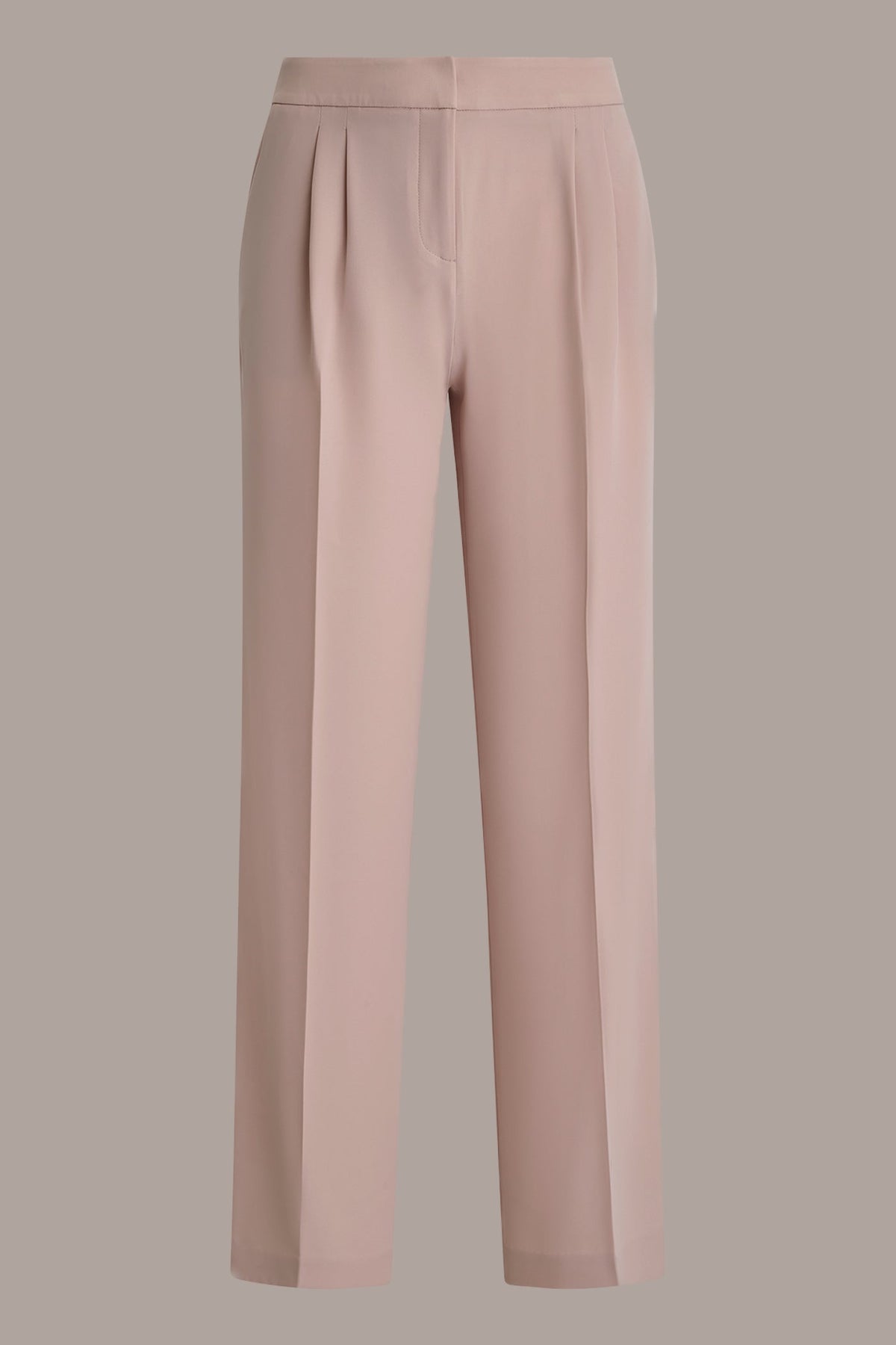 MID-RISE PLEATED WIDE-LEG SUIT PANT