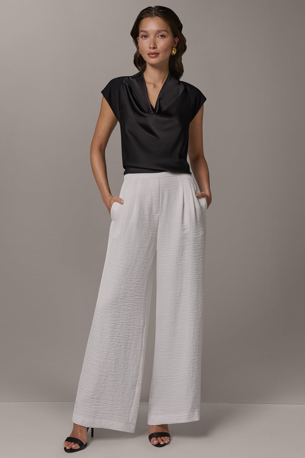 EXTRA HIGH-RISE PLEATED RELAXED PULL-ON PANT