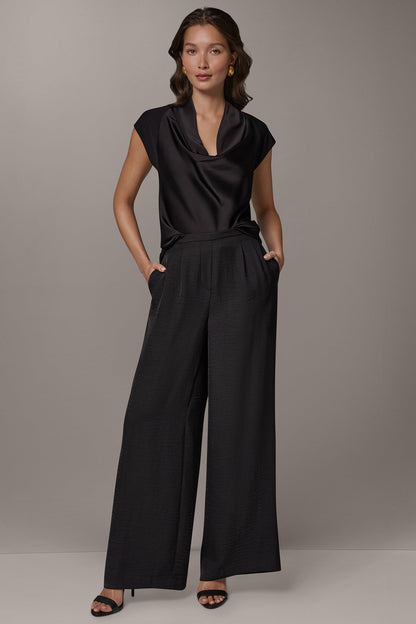 EXTRA HIGH-RISE PLEATED RELAXED PULL-ON PANT