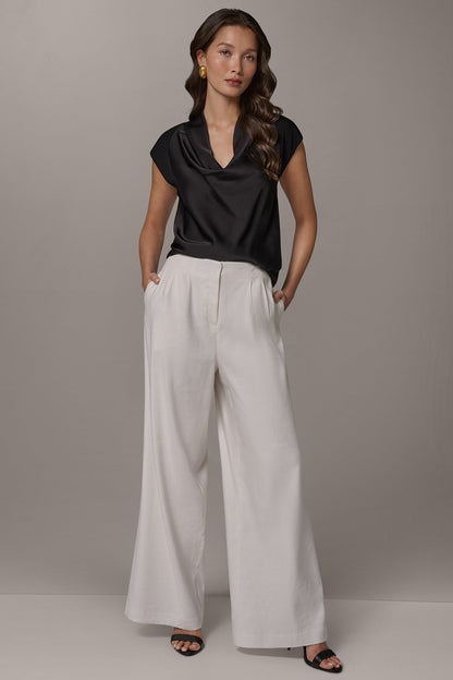 EXTRA HIGH-RISE PLEATED WIDE-LEG PANT
