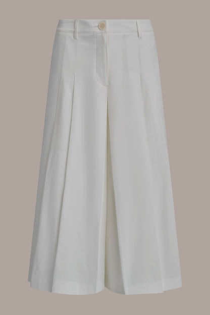 EXTRA HIGH-RISE COTTON-SATEEN PLEATED WIDE-LEG PANT