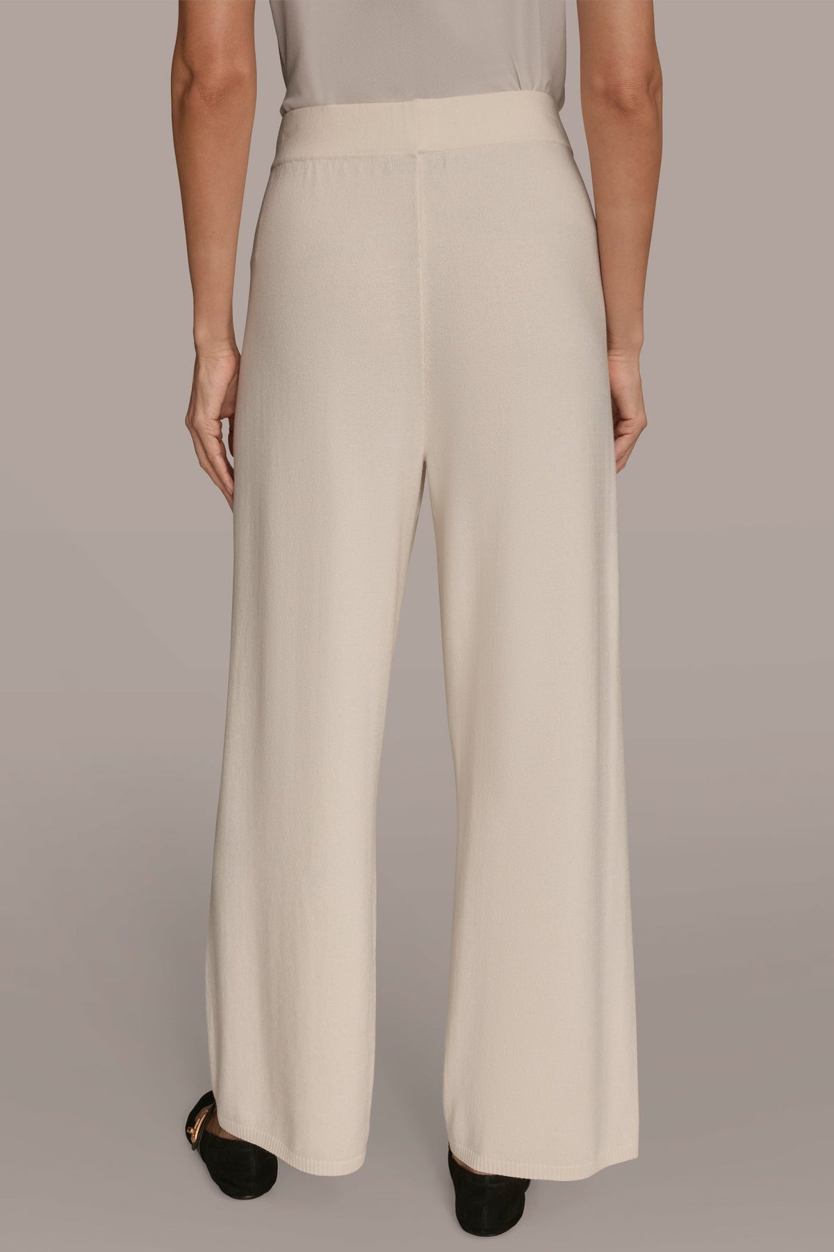 HIGH-RISE WIDE-LEG SWEATER ANKLE PANT