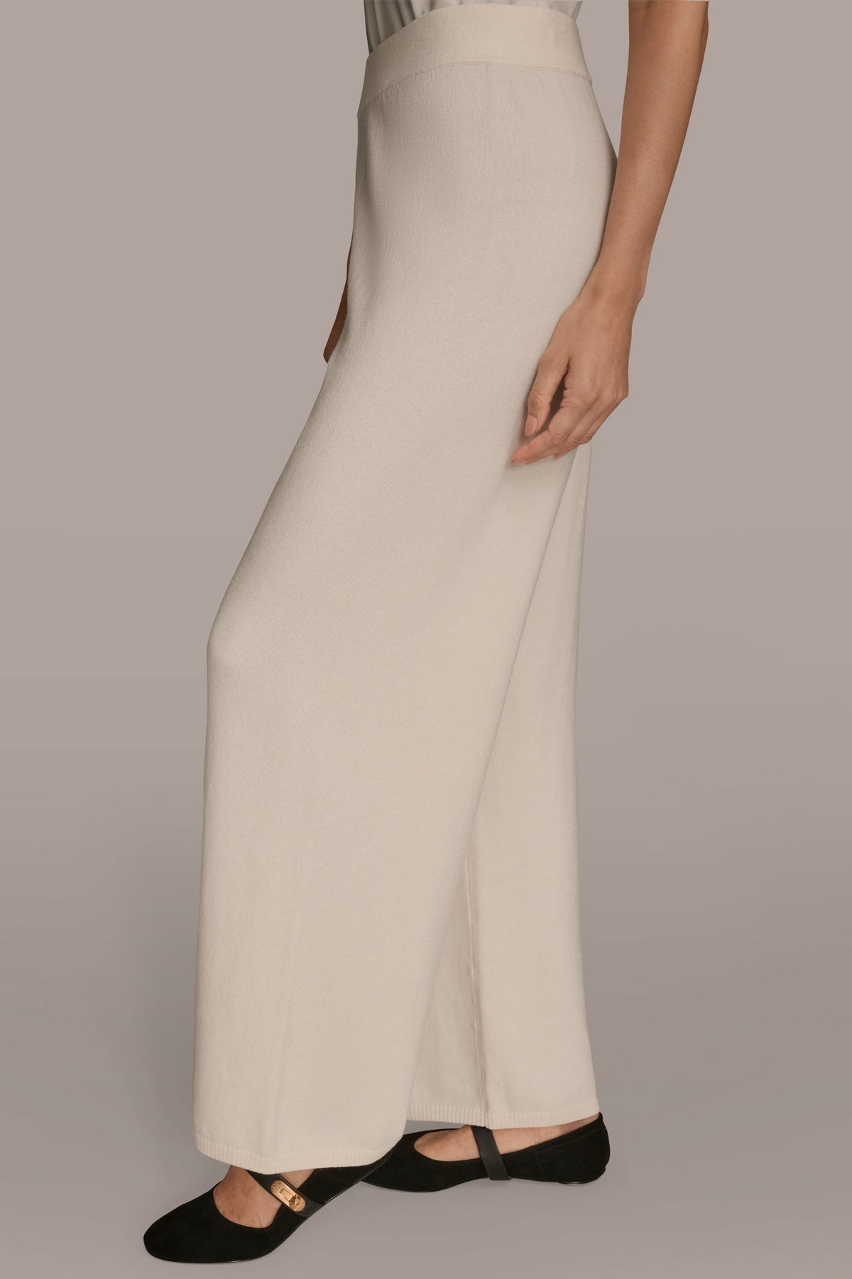 HIGH-RISE WIDE-LEG SWEATER ANKLE PANT