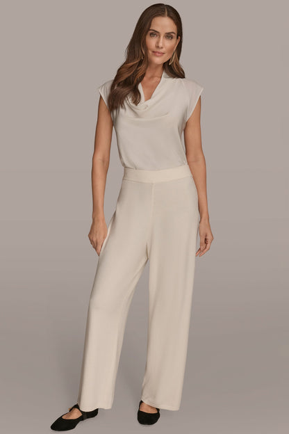 HIGH-RISE WIDE-LEG SWEATER ANKLE PANT