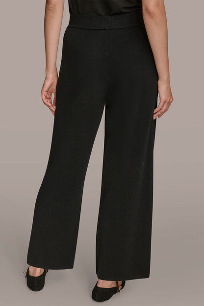 HIGH-RISE WIDE-LEG SWEATER ANKLE PANT