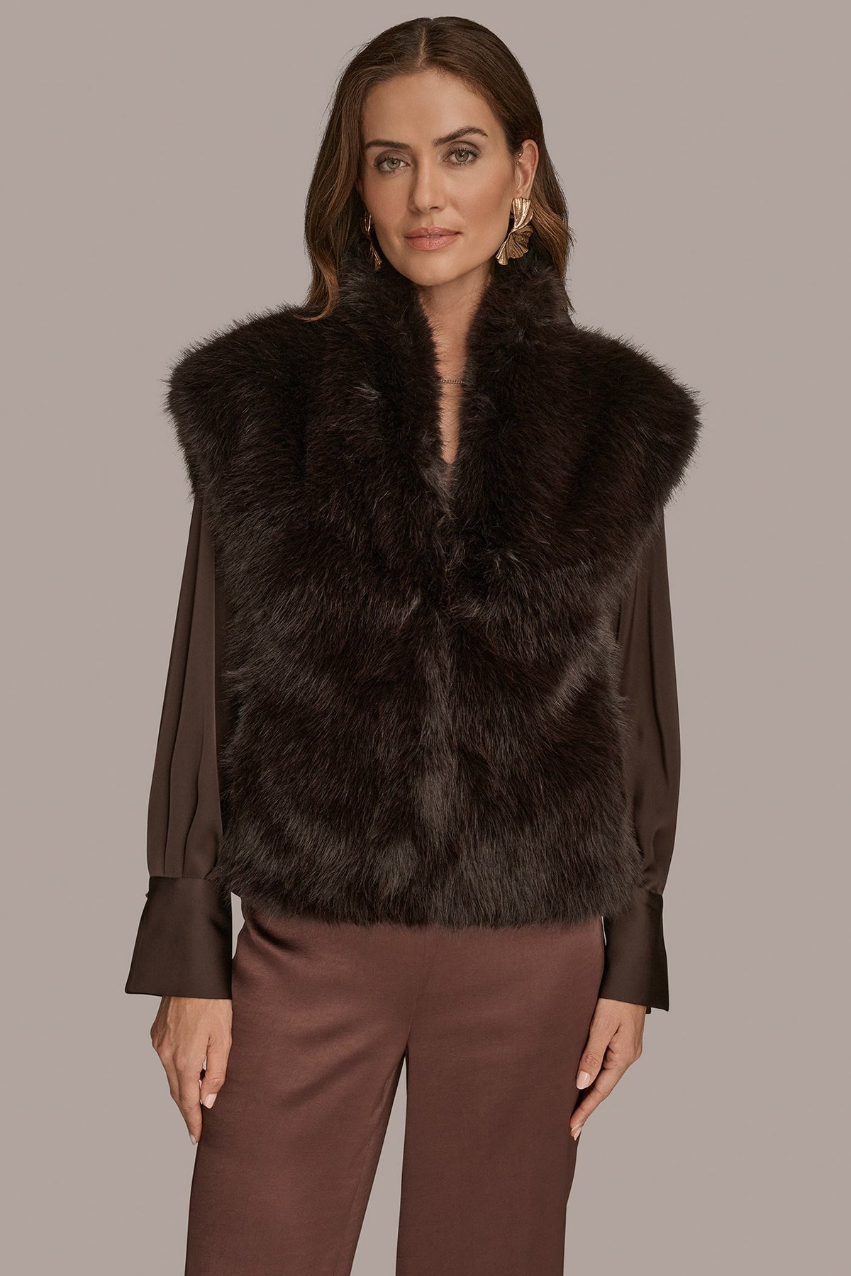 FAUX FUR VEST