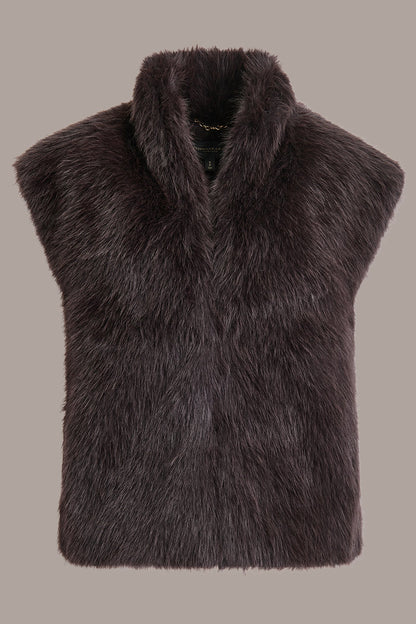FAUX FUR VEST