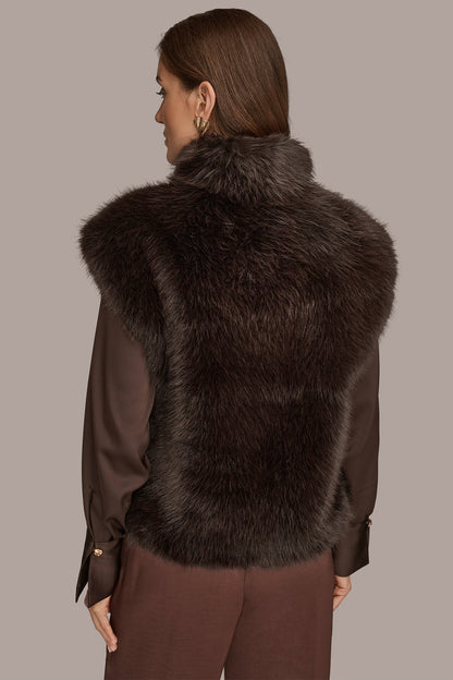 FAUX FUR VEST