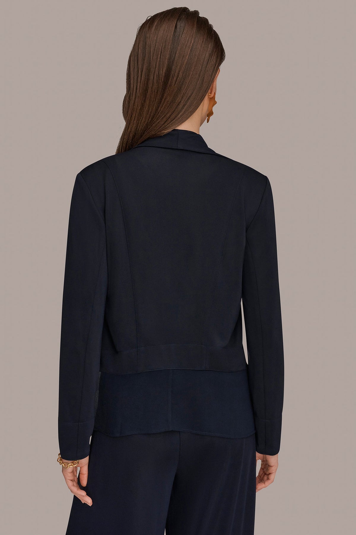 RUFFLE-FRONT JACKET