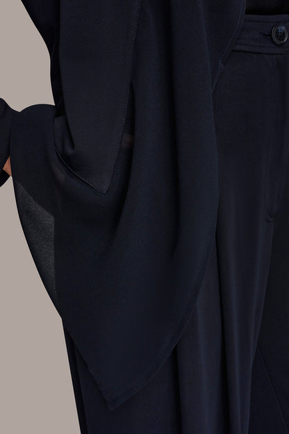 RUFFLE-FRONT JACKET