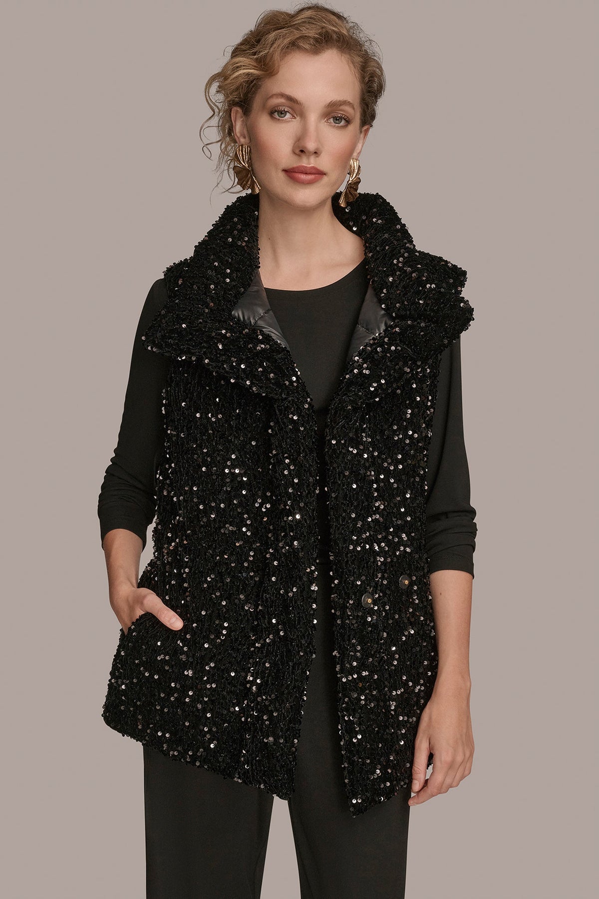 SEQUIN VEST