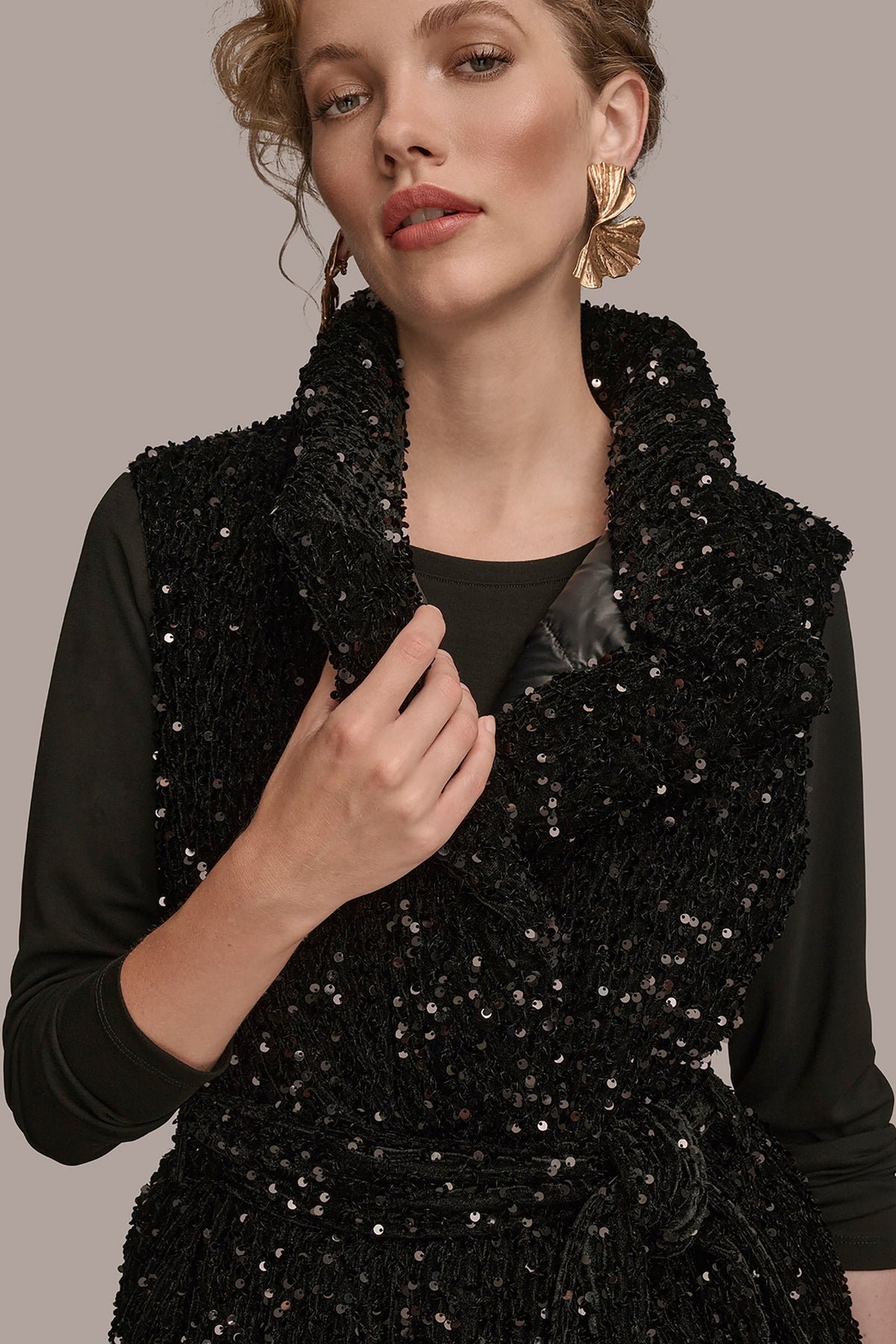 SEQUIN VEST