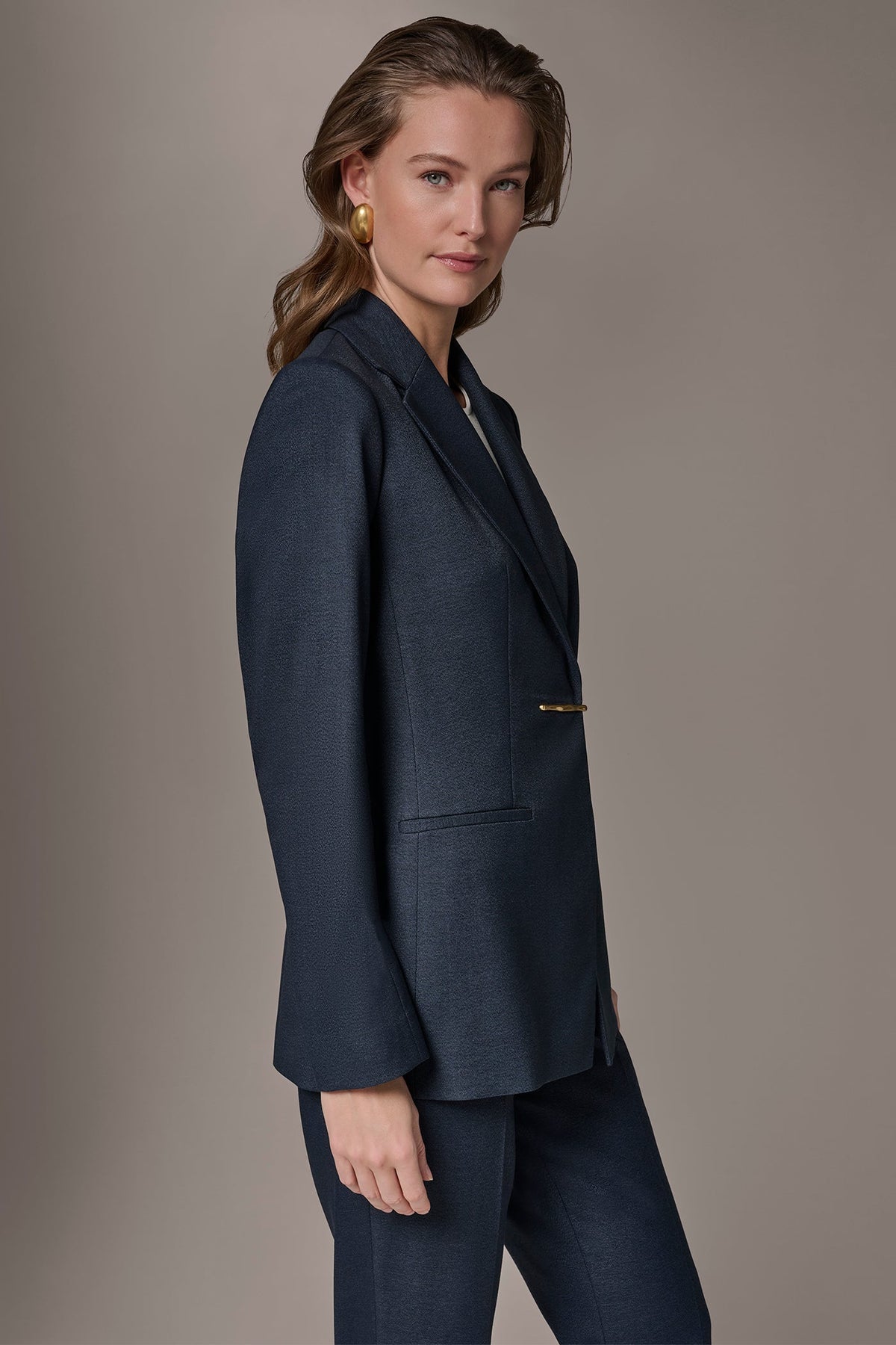 GOLD BAR LONGLINE BLAZER