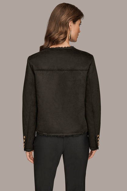 FAUX-SHEARLING BOXY COAT