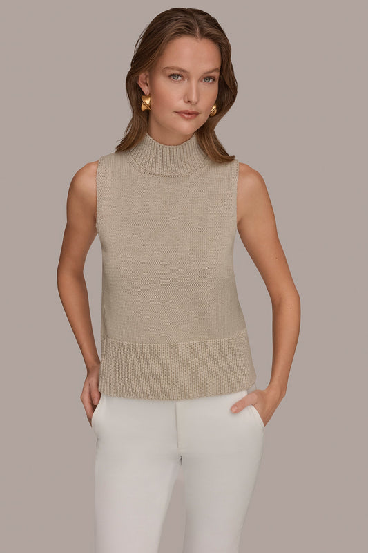 SLEEVELESS A-LINE SWEATER