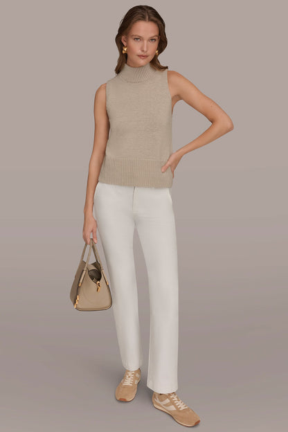 SLEEVELESS A-LINE SWEATER