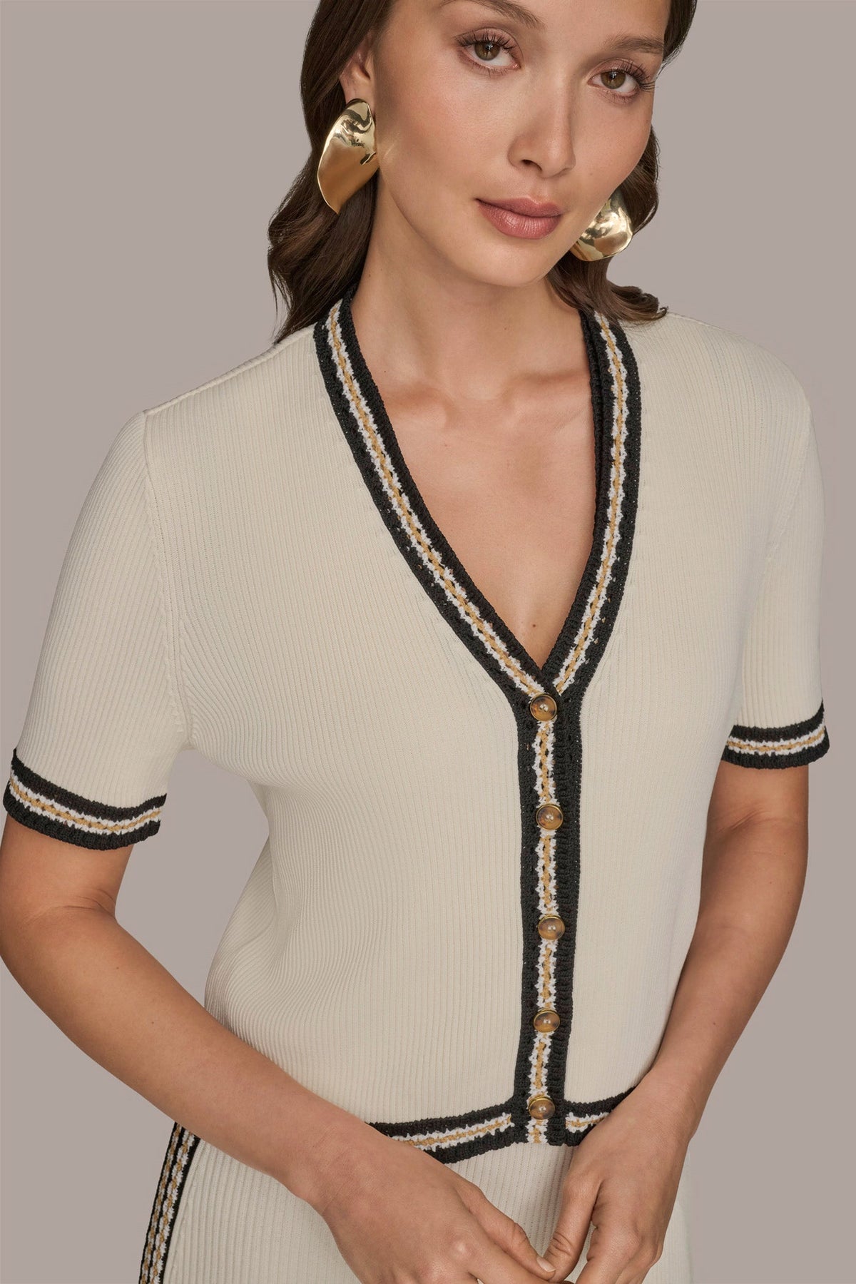 MIDI SHEATH DRESS WITH CARDIGAN