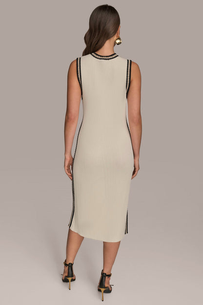 MIDI SHEATH DRESS WITH CARDIGAN