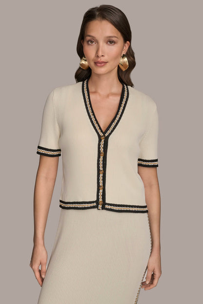 MIDI SHEATH DRESS WITH CARDIGAN