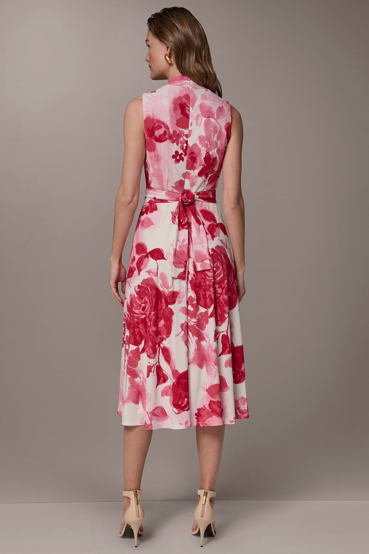 FLORAL MIDI A-LINE DRESS