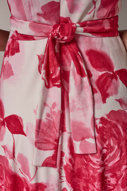 FLORAL MIDI A-LINE DRESS