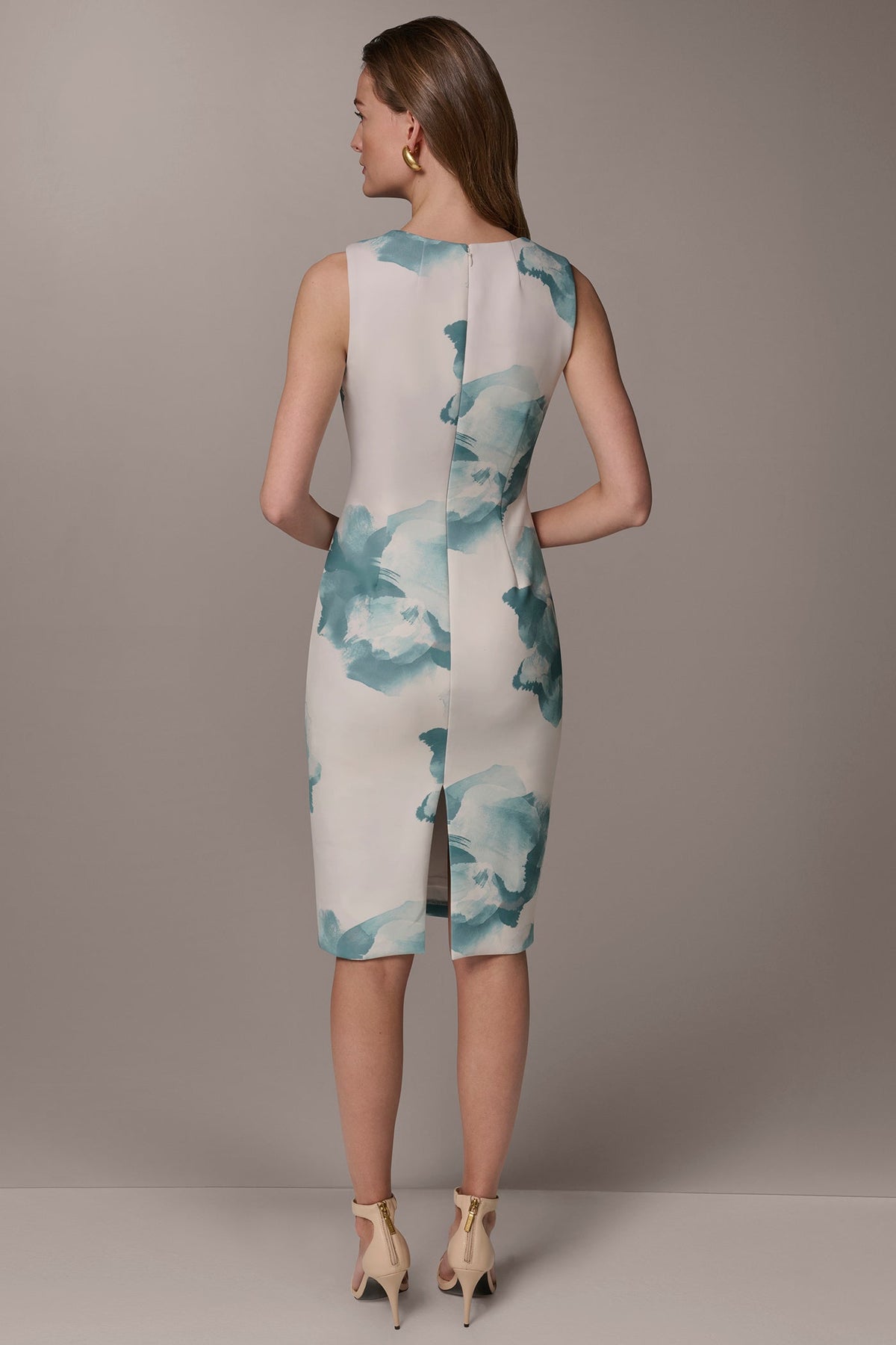 FLORAL MIDI SHEATH DRESS